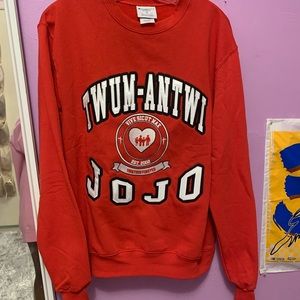 Red custom made champion sweater